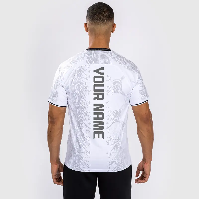 T-shirt Technique Personnalisé pour Hommes UFC Adrenaline by Venum Authentic Fight Night - Blanc