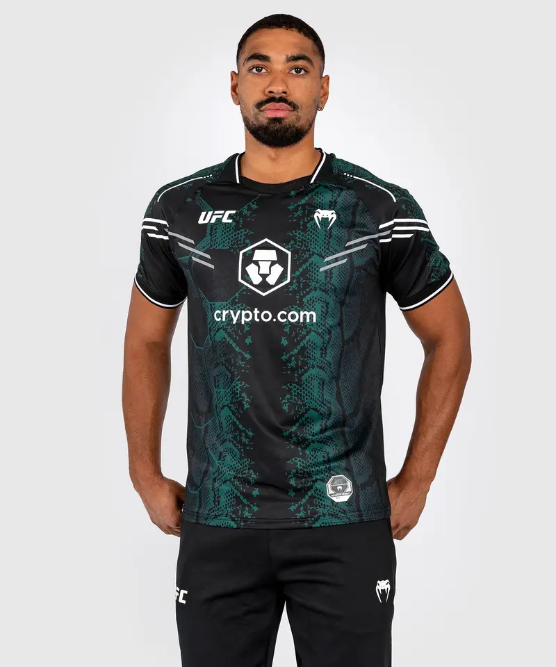 T-shirt Technique pour Hommes UFC Adrenaline by Venum Authentic Fight Night - Emerald Edition - Vert/Noir