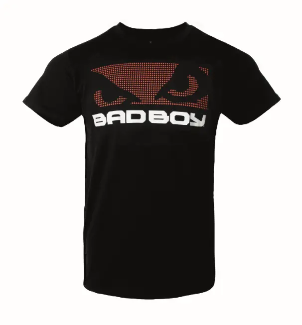 T-Shirt Texturé Bad Boy - Noir/Rouge