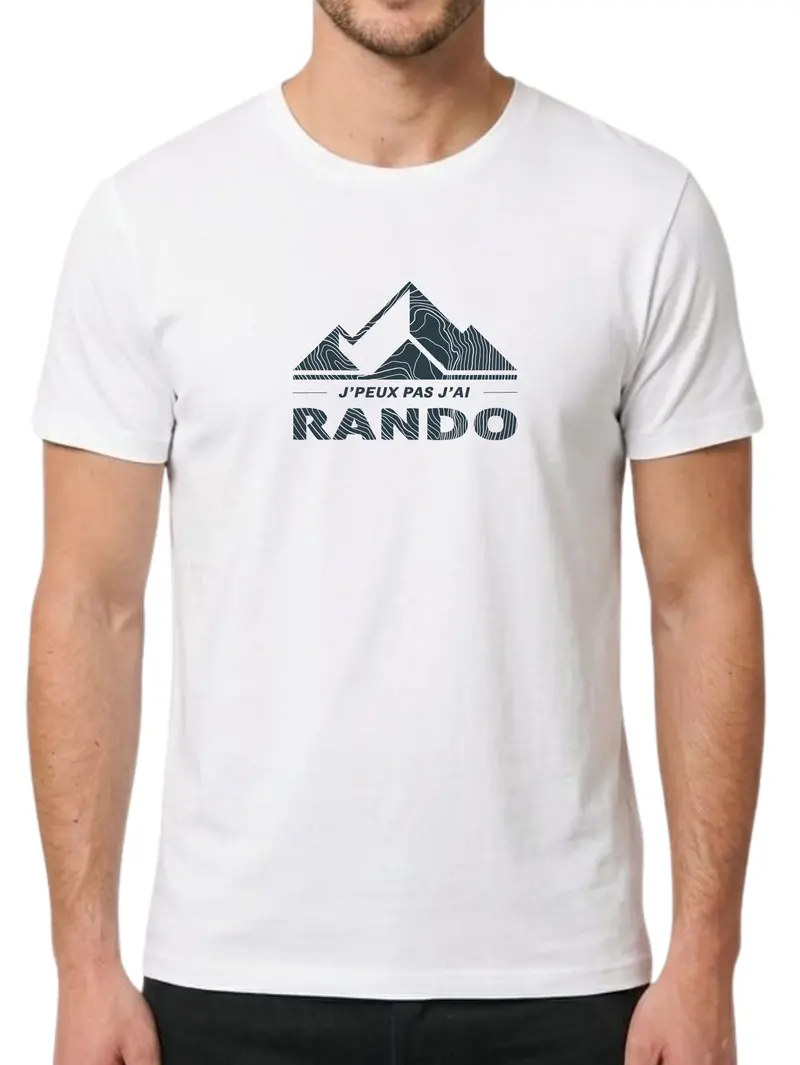 T-shirt "Topo Courbe" J'peux pas j'ai rando
