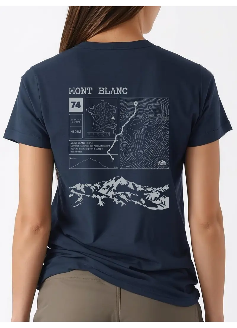 T shirt Topo Mont Blanc Dos