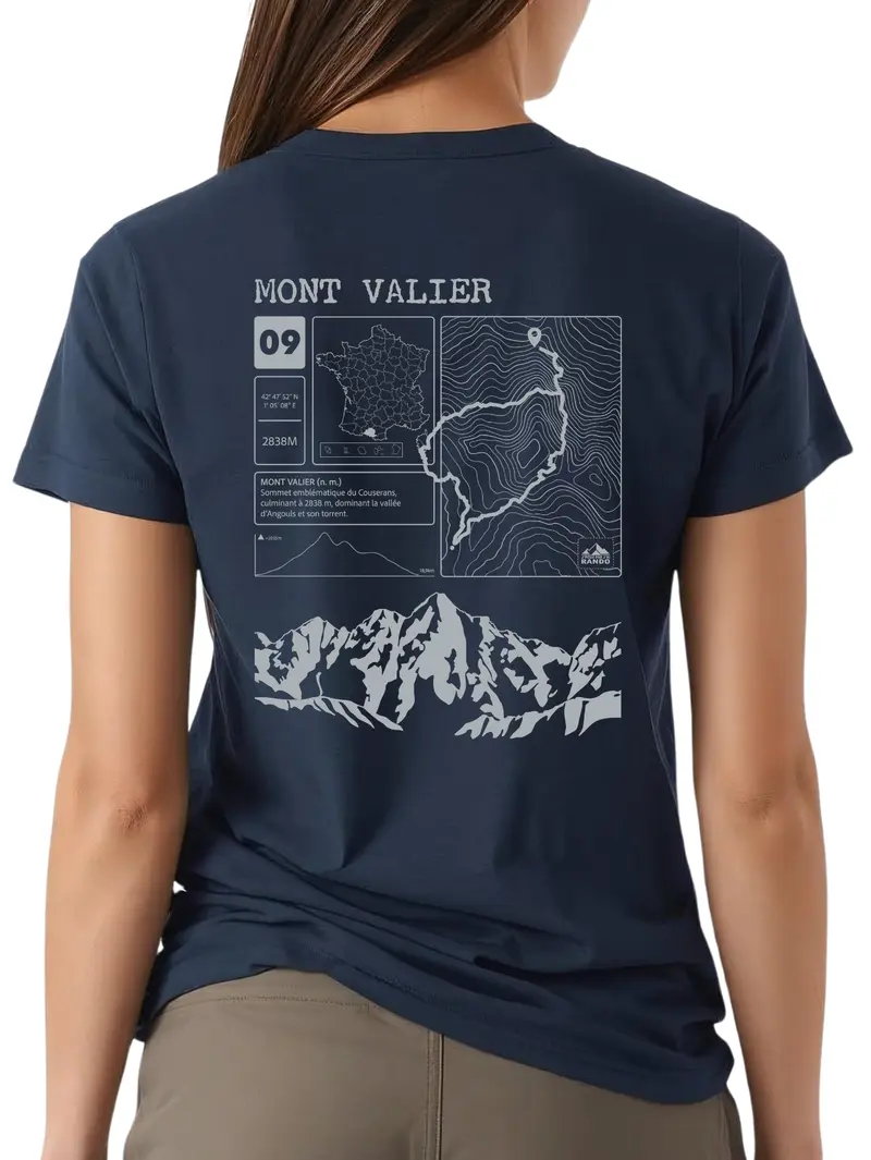 T-shirt Topo Mont Valier Dos