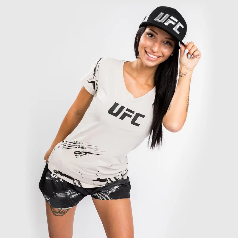 T-Shirt UFC Venum Authentic Fight Week 2.0 - Pour Femmes - Sable