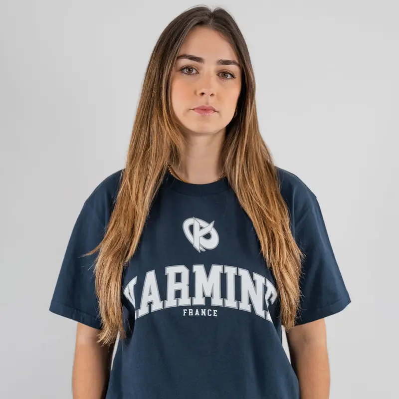T-shirt University Bleu