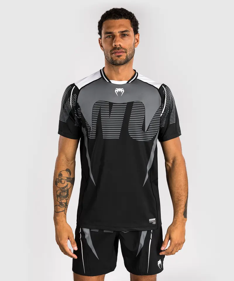 T-shirt Venum Adrenaline Dry Tech – Noir/Gris Argenté