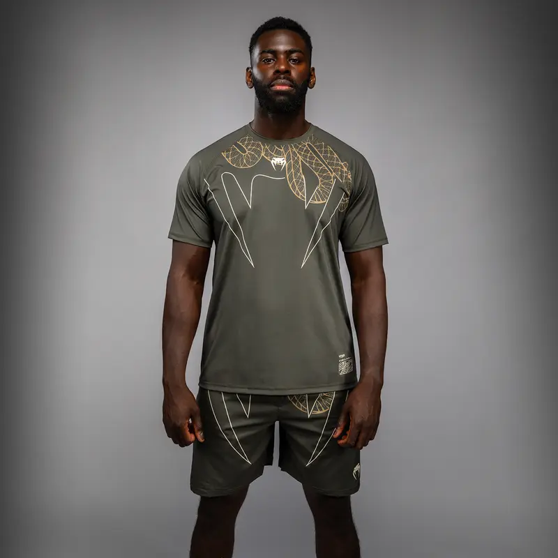T-Shirt Venum Serpenti Dry-Tech – Kaki/Bronze/Ivoire
