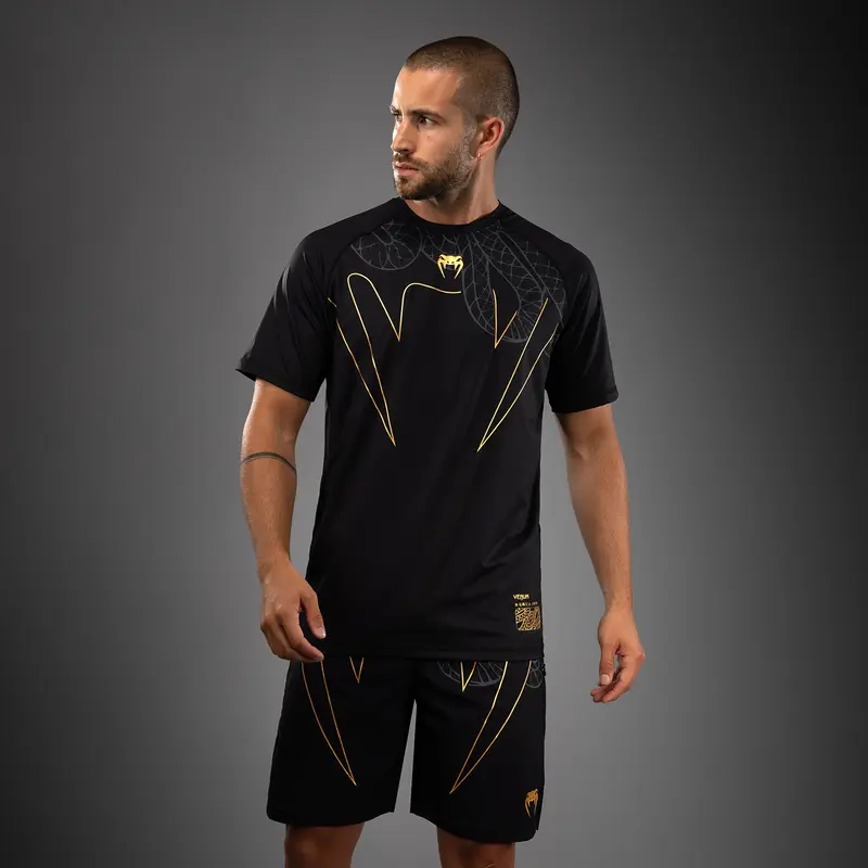 T-shirt Venum Serpenti Dry-Tech – Noir/Argent/Or