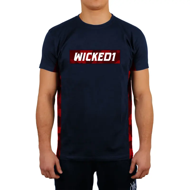 T-shirt Wicked One Rocket - Bleu marine/Rouge