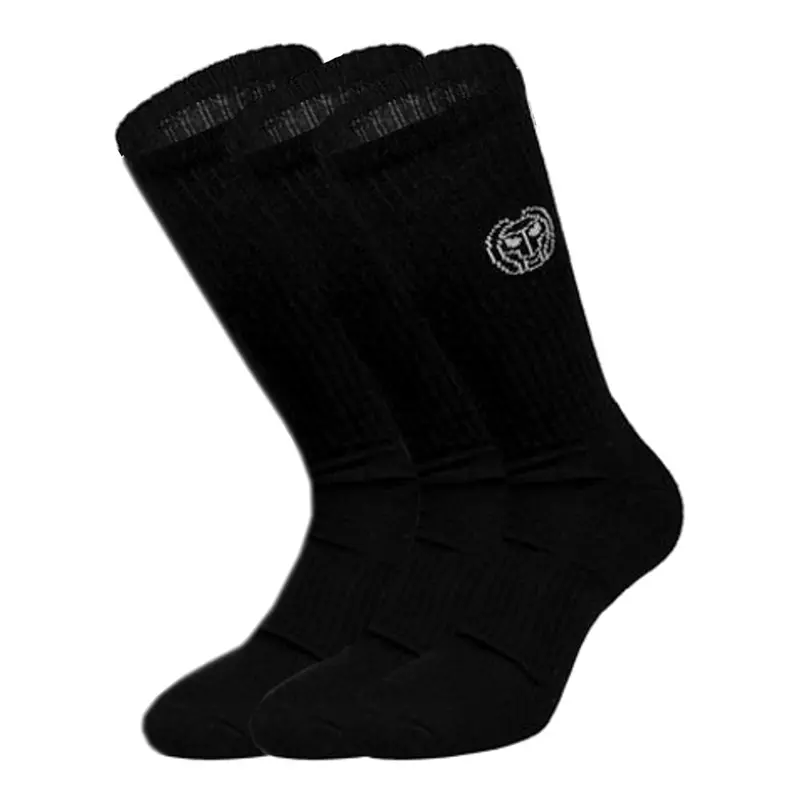 Tamio Tech Crew Chaussettes De Sport Pack De 3-Noir,Blanc