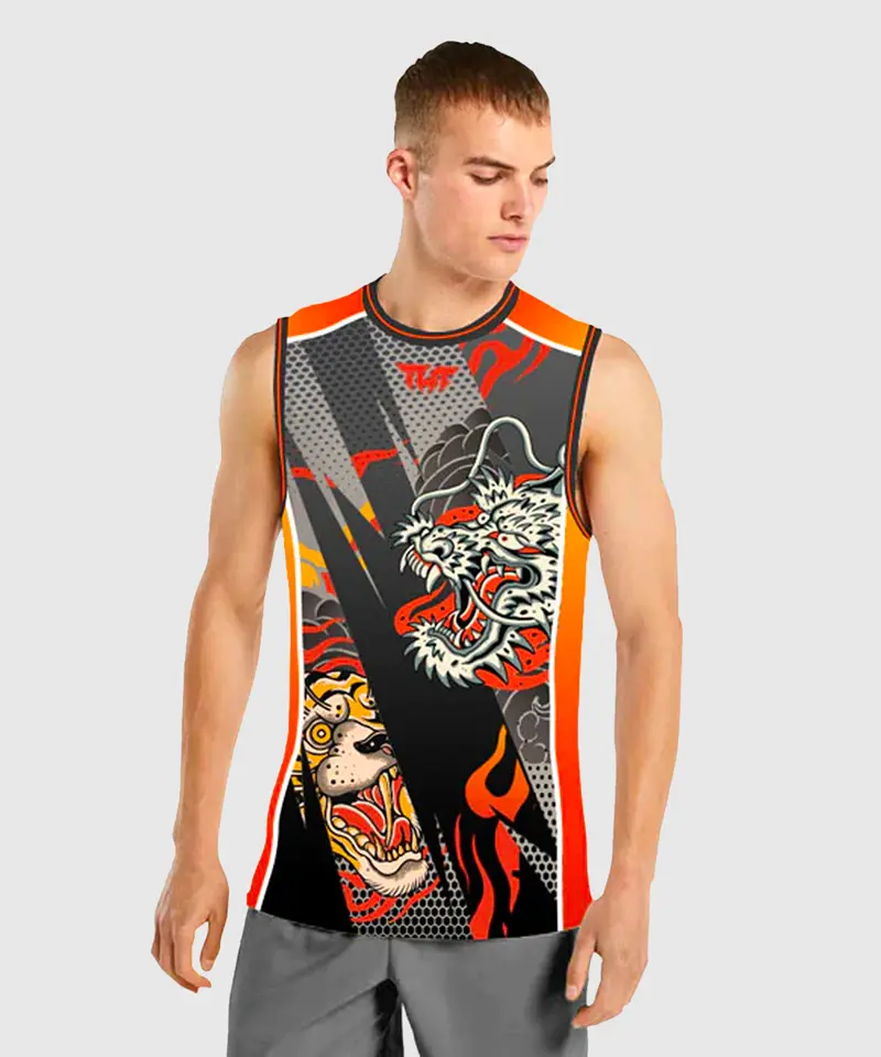 Tank Top Tuff Japanese Yin-Yang - Noir