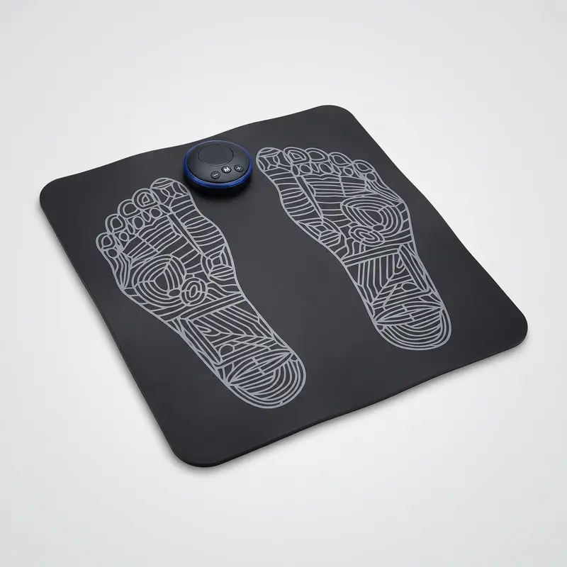 Tapis de massage EMS pour les pieds — 8 modes, 19 intensités, sans fil
