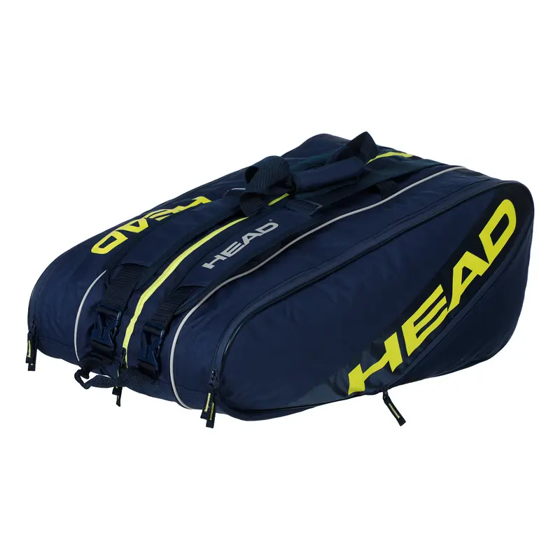 Team Elite XL Housse De Raquette-Bleu,Jaune Lemon