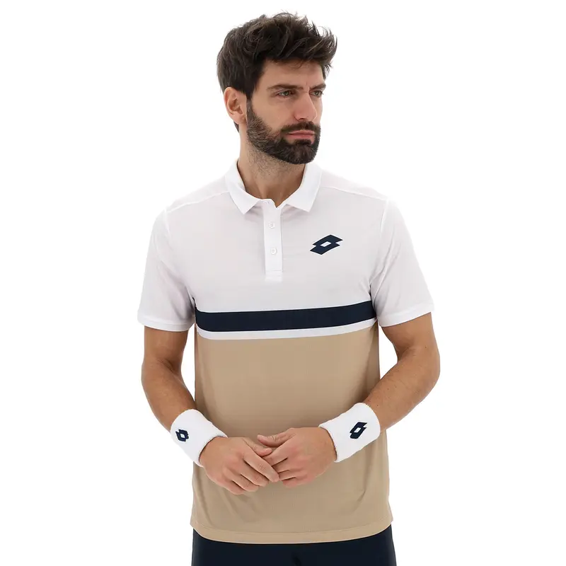 Tech V Polo Hommes-Beige