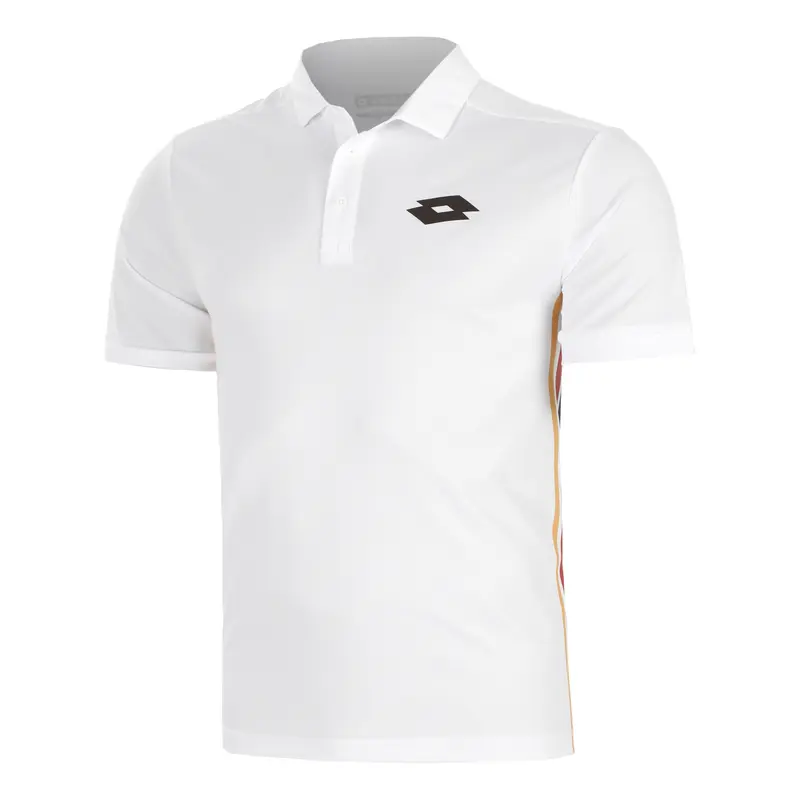 Tech VI Polo Hommes - blanc, marron