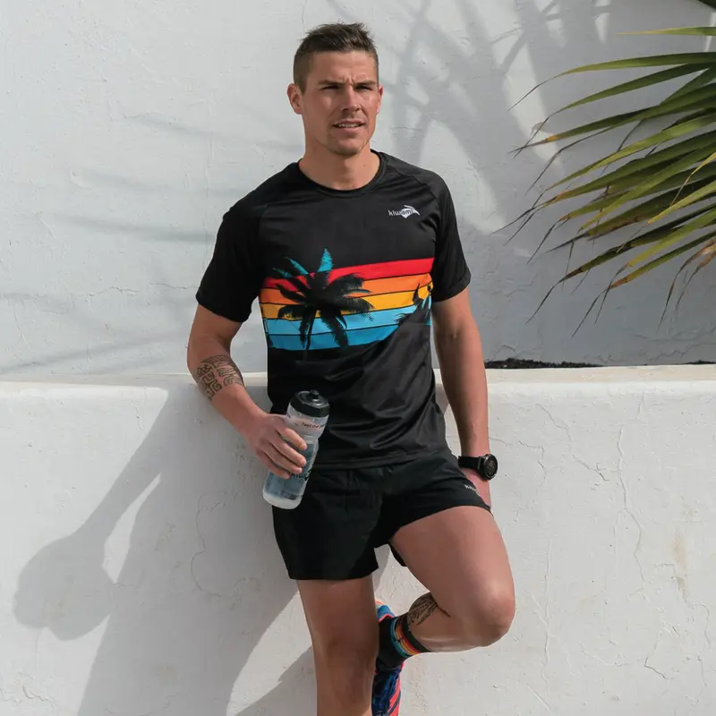 Tee-shirt de running Malibu Black