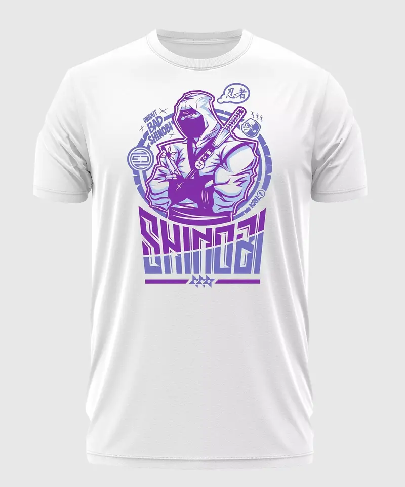 Tee-Shirt Oneout Bad Shinobi – Blanc