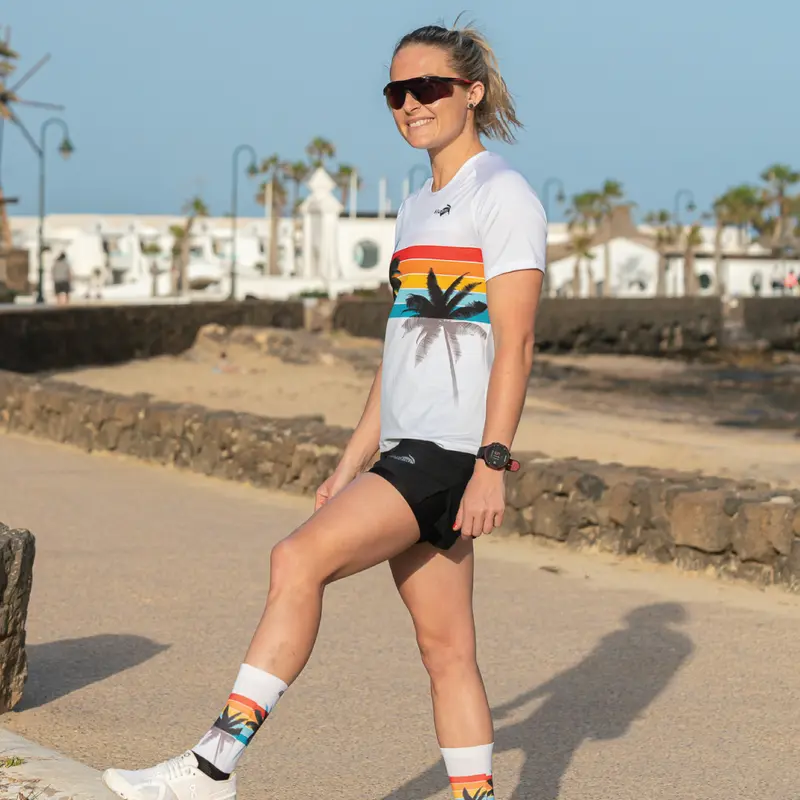 Tee-shirt running Femme Malibu White