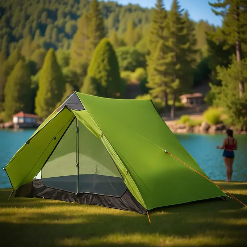 Tente camping - Campeur