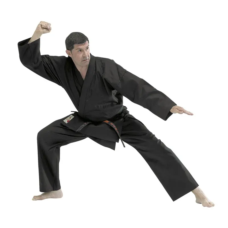 Tenue de Kempo FUJIMAE Noir Entraînement Toile Coton