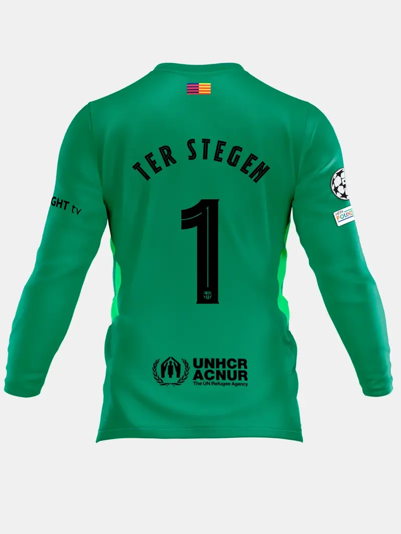 TER STEGEN |UCL Junior goalkeeper jersey 25/26 FC Barcelona