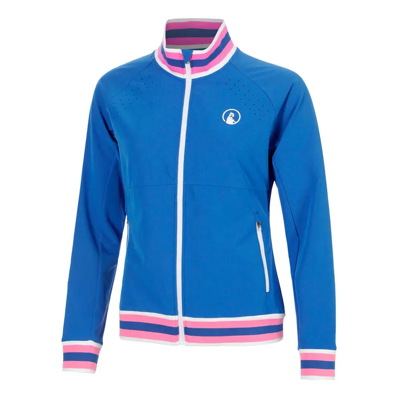 Tipping Veste de survêtement Femmes - bleu, blanc