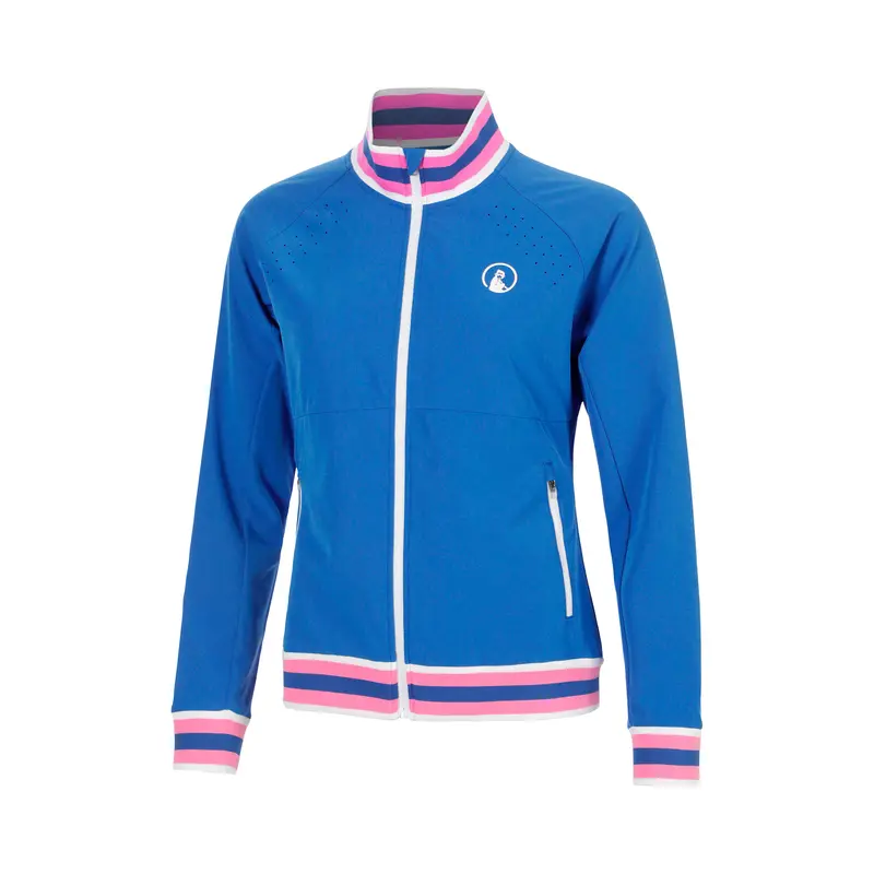 Tipping Veste de survêtement Filles - bleu, blanc
