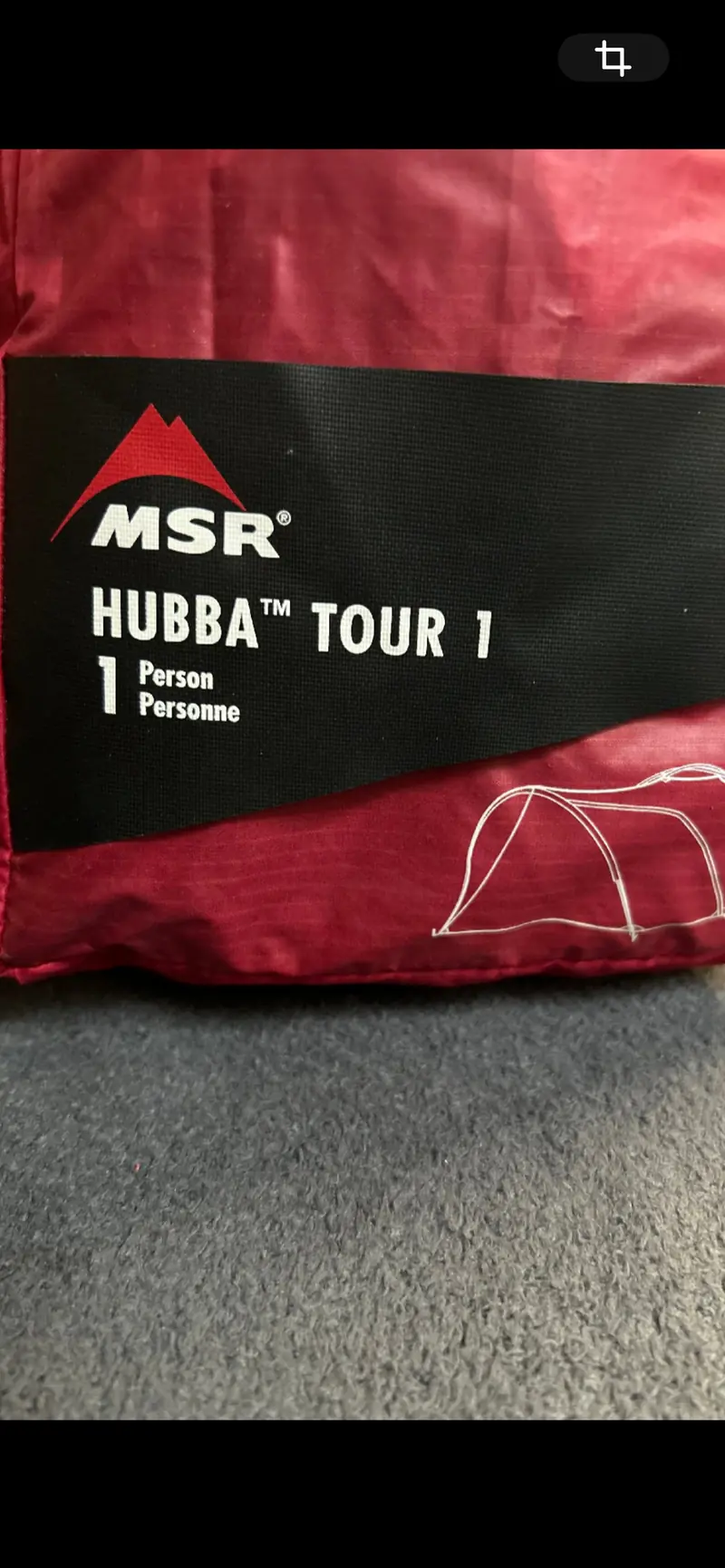 Toile de tente MSR Hubba Tour d’occasion 1 personne