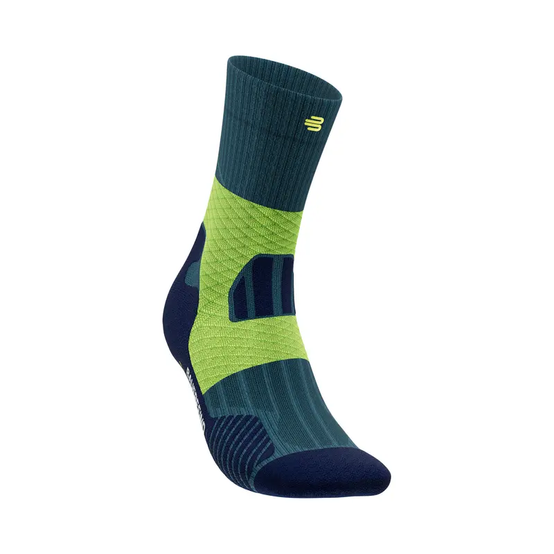 Trail Run Mid Cut Chaussettes De Running Femmes-Turquoise