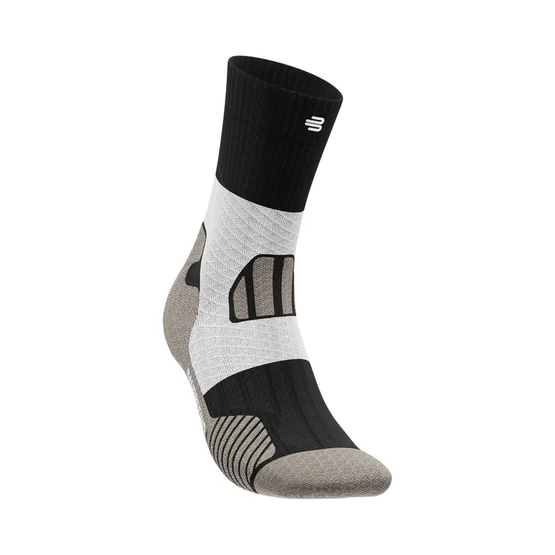 Trail Run Mid Cut Chaussettes De Running Hommes-Noir