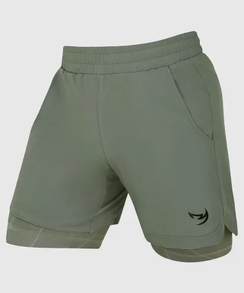 Training Short Fumetsu Dual Layer Icon - Olive