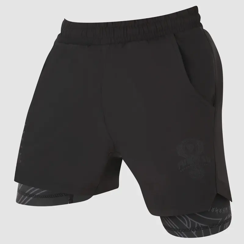 Training Shorts Fumetsu Mjolnir Dual Layer - Noir/Bronze