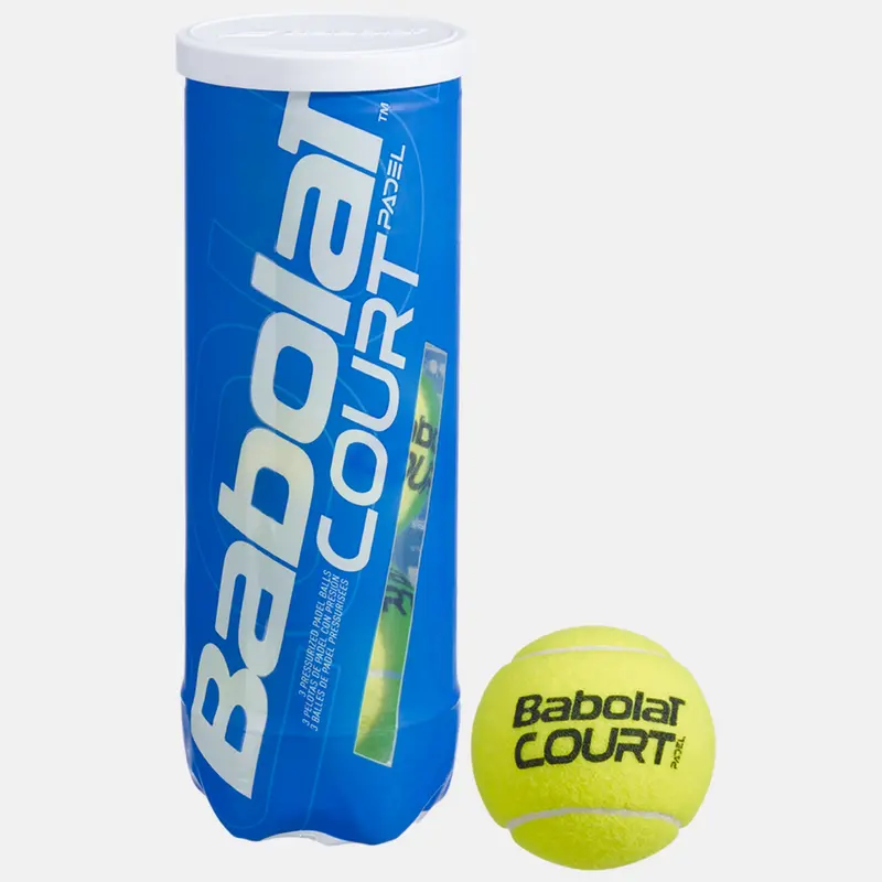 Tube de 3 balles padel Babolat Court