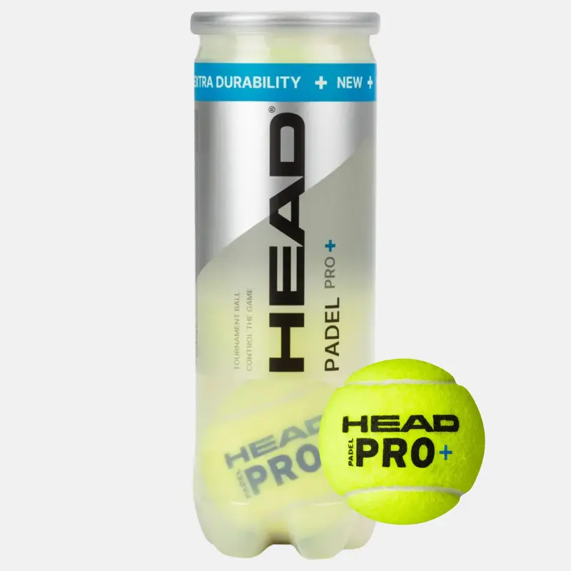 Tube de 3 balles padel HEAD Padel Pro+
