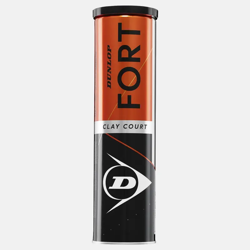 Tube de 4 balles Dunlop Fort Clay Court