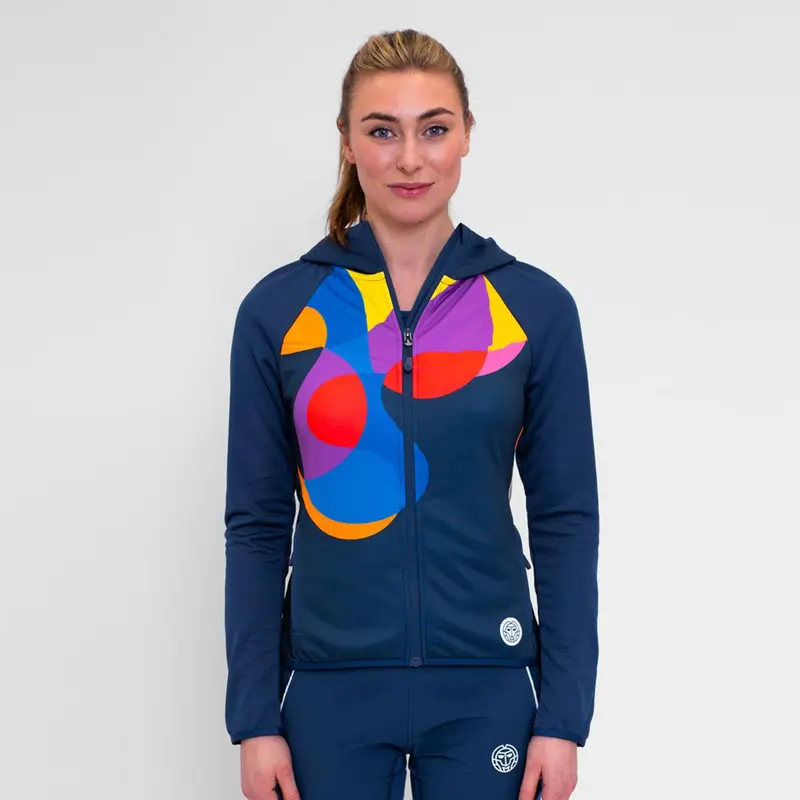 Twiggy Veste De Survêtement Femmes-Bleu Foncé,Multicouleur