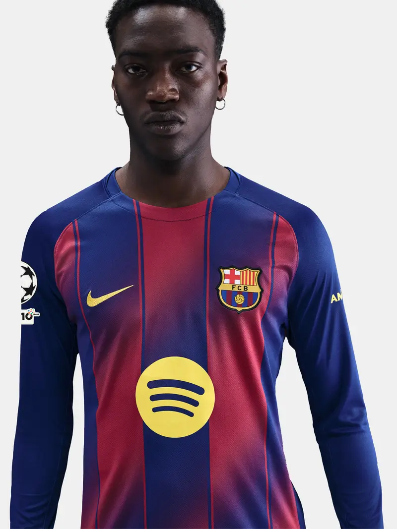 UCL Men's home jersey 25/26 FC Barcelona Long-sleeve