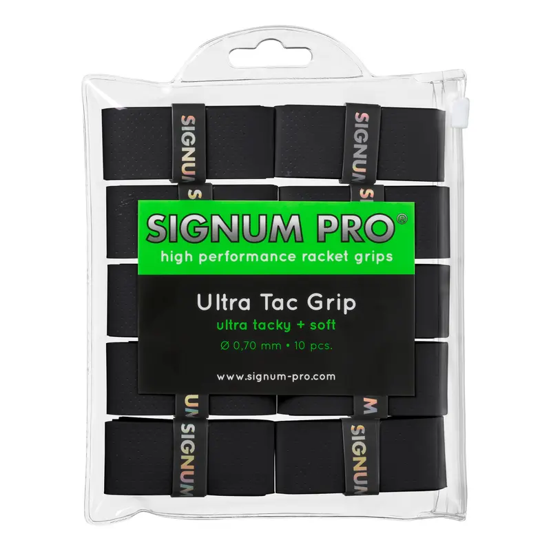 Ultra Tac Grip Pack De 10-Noir