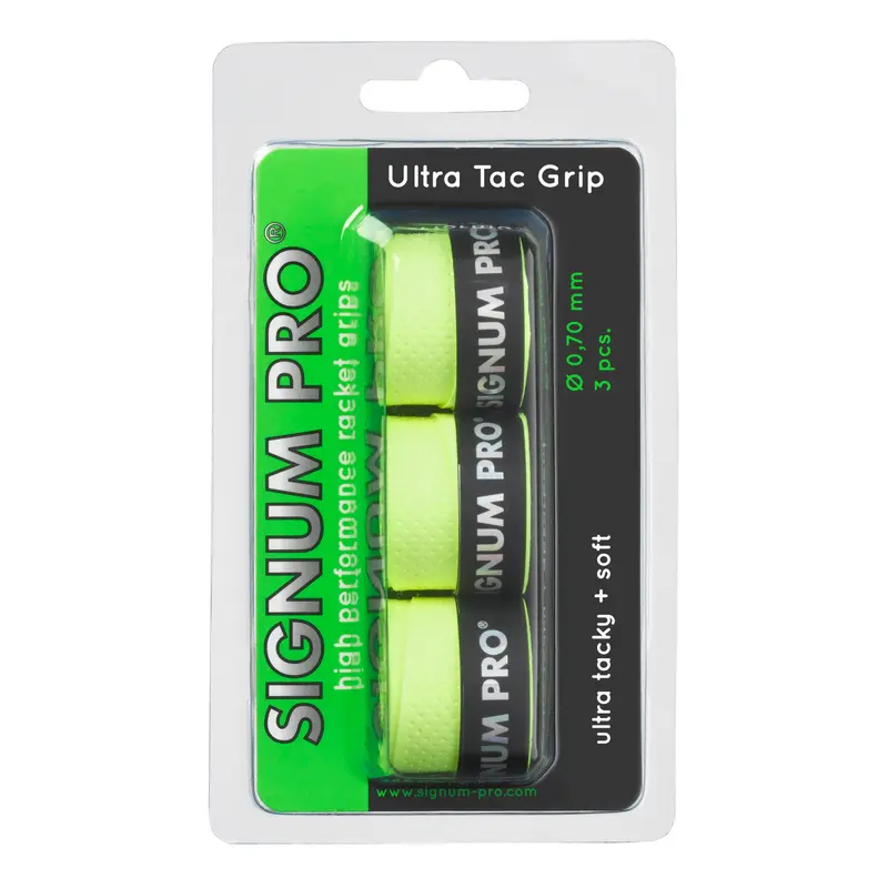 Ultra Tac Grip Pack de 3 - jaune