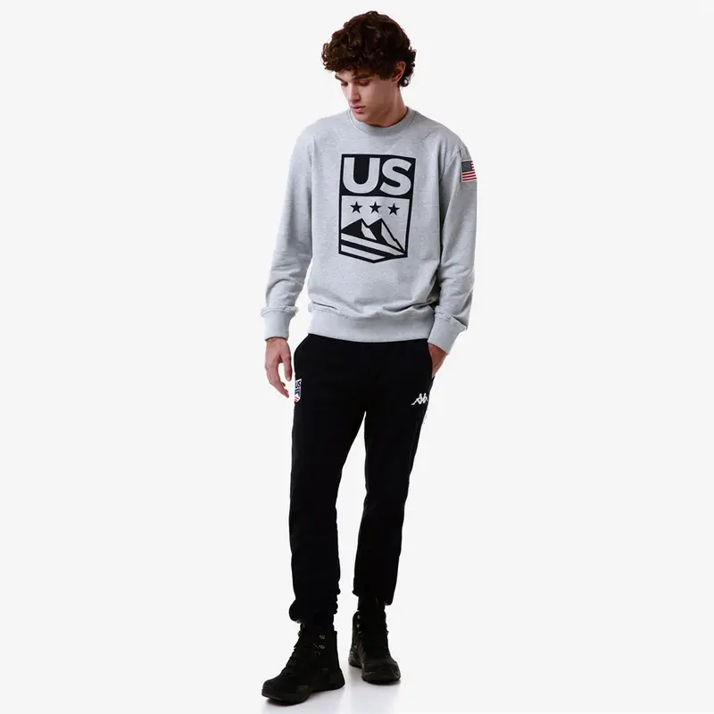UTAHI 2 US - Fleece - Jumper - Unisex - Grey Md-White-Melange