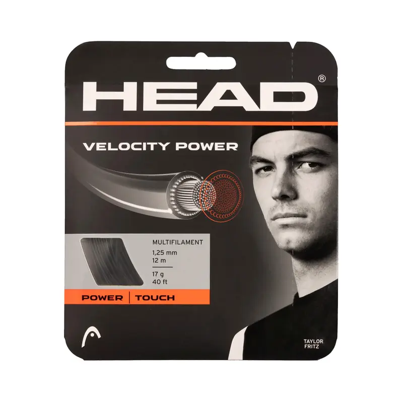 Velocity MLT Power Cordage en garniture 12m - noir