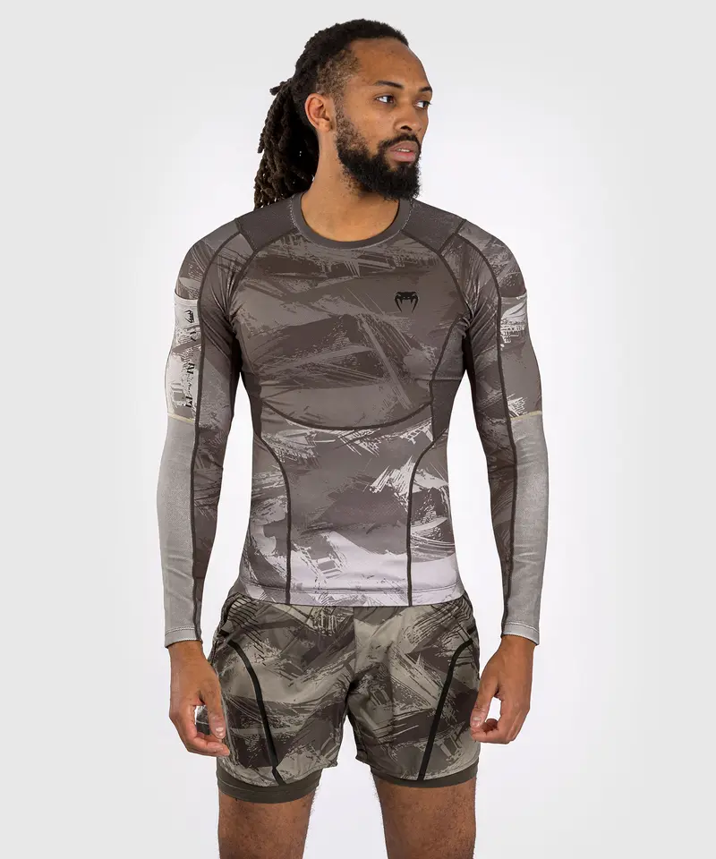 Venum Electron 3.0 Rashguard à manches longues - Sable