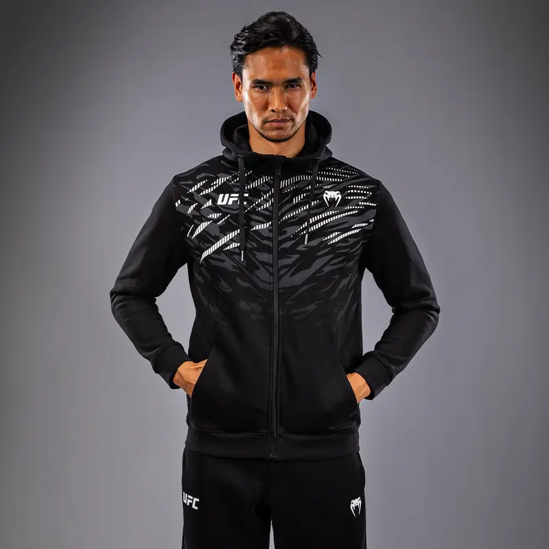 Veste à Capuche Zippé pour Hommes UFC Fusion by Venum Replica - Noir