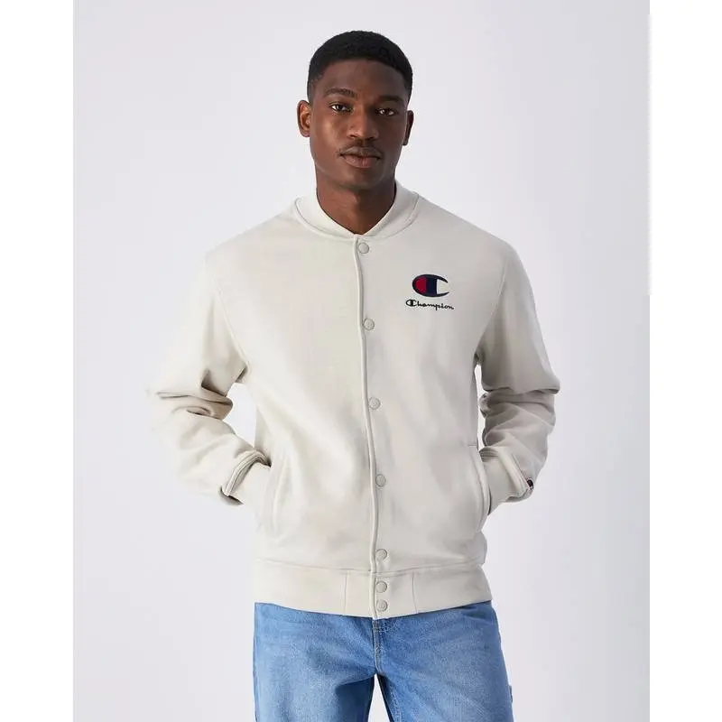 Veste Champion En Molleton Esprit Bomber - Beige