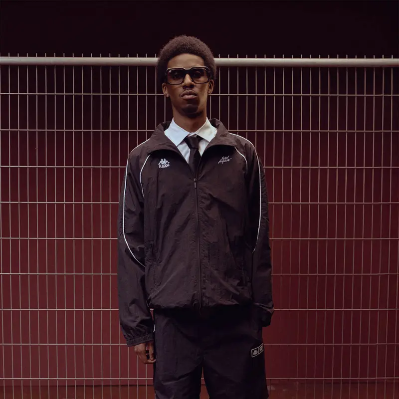 Veste Krain Les Ardentes X Kappa Noir Unisexe