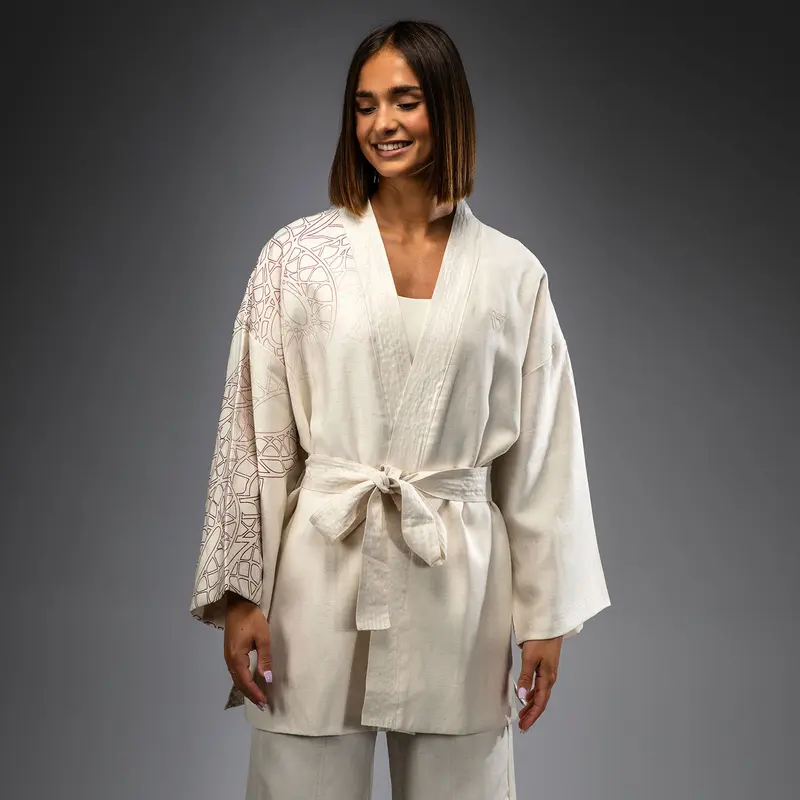 Veste pour Femmes Venum Serpenti – Ivoire/Bordeaux