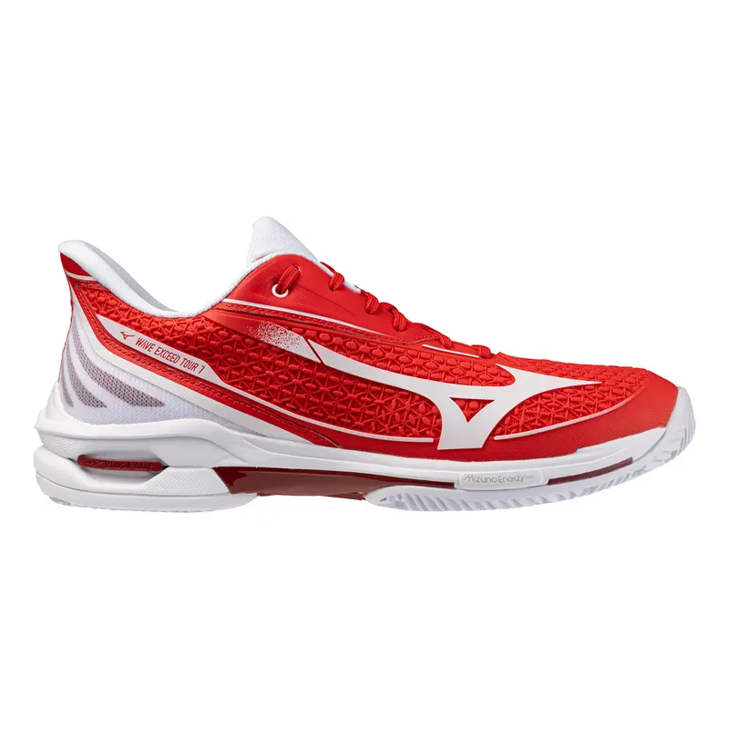Wave Exceed Tour 7 Chaussure terre battue Hommes - rouge, blanc