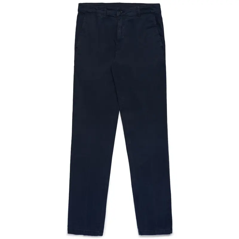 WERNER PEACHED GABARDINE - Pants - Chino - Man - Blue Navy