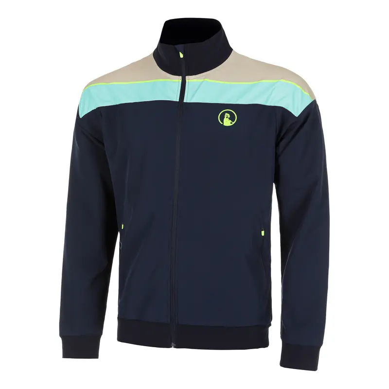 Wild Return Block Veste De Survêtement Hommes-Bleu Foncé,Multicouleur