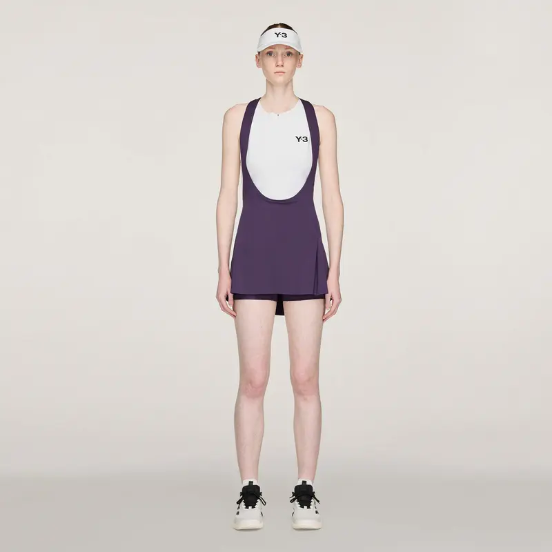 Y-3 Bib Robe Femmes-Violet