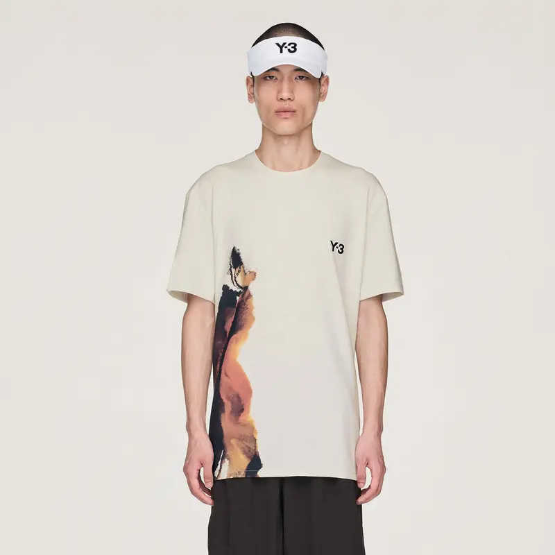 Y-3 T-shirt Hommes-Crème,Multicouleur